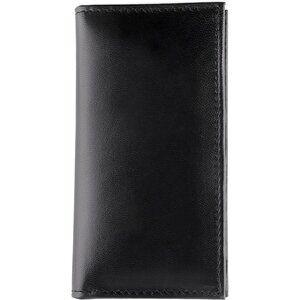 Vintage Look RFID Wallet Black Buffalo Leather Long Bifold by F&L CLASSIC